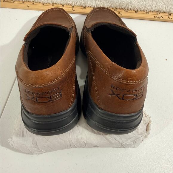 Rockkport XCS Mens Genuine Leather Slip-ons Brown Size 8 Lightweight main image 4